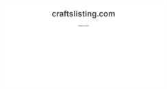 Desktop Screenshot of craftslisting.com