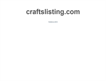 Tablet Screenshot of craftslisting.com